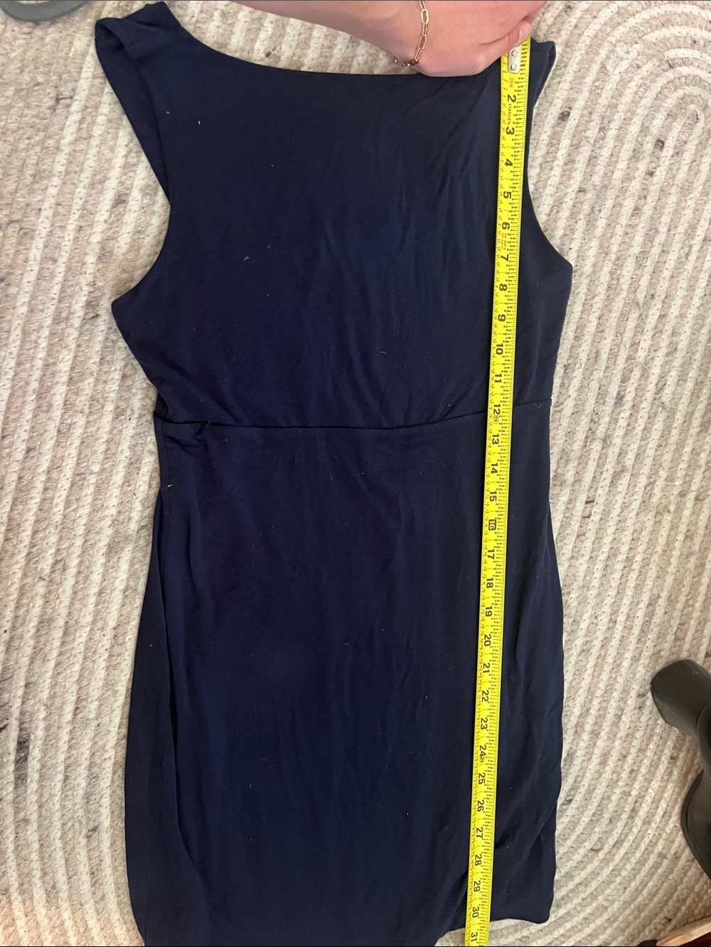 Athleta knit navy mini dress - Picture 5 of 6